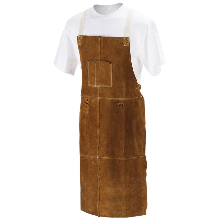 42" Split Cowhide Leather Apron, Adjustable Straps For a Better Fit