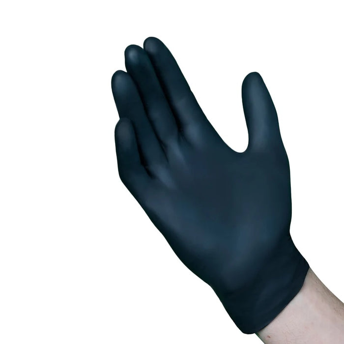 VGuard A16A3 Black Nitrile Powder Free Exam Gloves, 5 MIL (100 Gloves per Box)