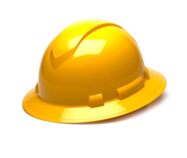 Ridgeline Full Brim Hard Hat - Yellow