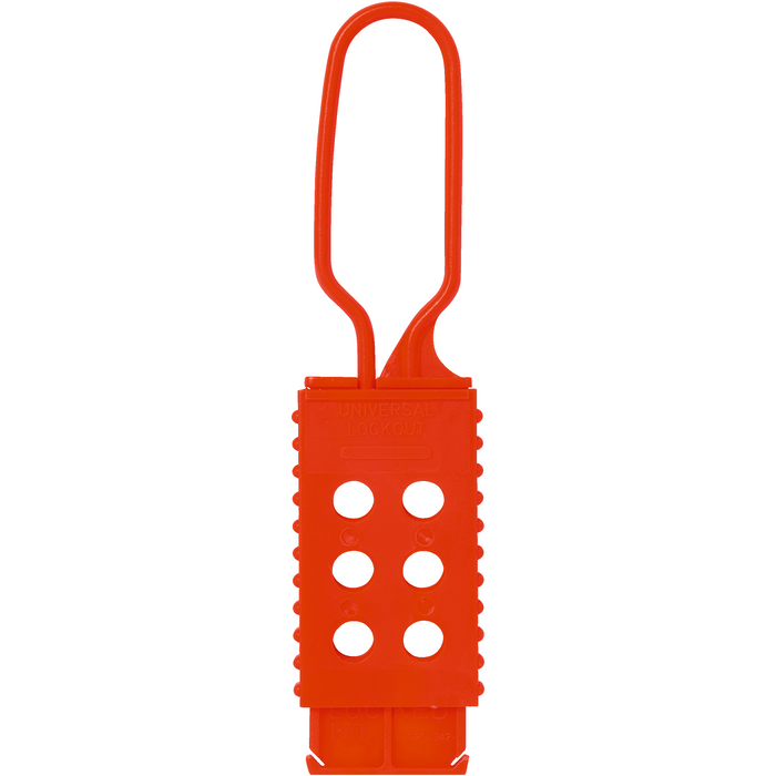 ABUS Nylon Lockout Hasp H770, Flexible & Non-Conductive, Red (1 Each)