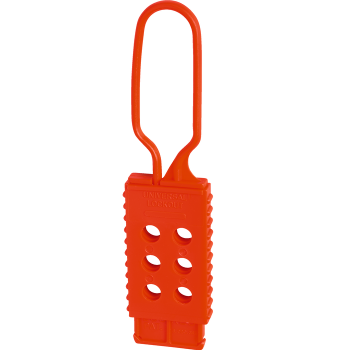 ABUS Nylon Lockout Hasp H770, Flexible & Non-Conductive, Red (1 Each)