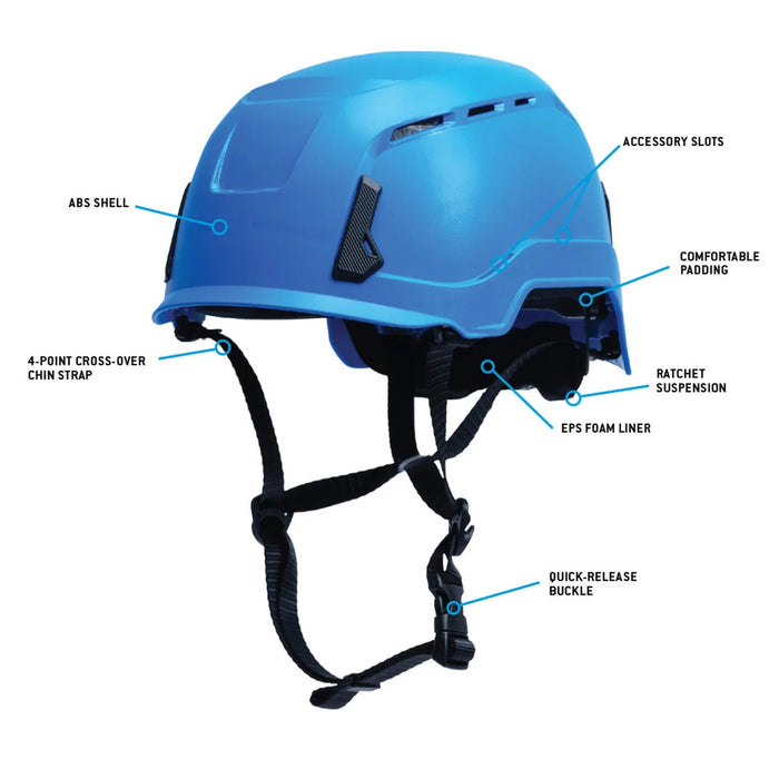 SL T2 Safety Helmet with Advanced Impact Absorption, EPS Foam Liner & Ratchet Suspension