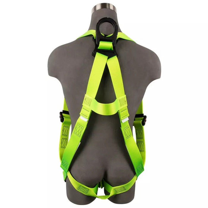 Arc Flash Full Body Harness: 1 D-Ring, Mating Buckle Torso, Quick-Connect Chest/Legs - SW77225-UT3QC - BHP Safety Products