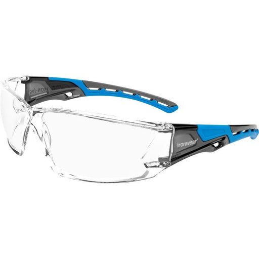 Iron - Fog Premium Grade Anti - Fog Safety Glasses Blue Frame, Clear Lens 3085 - BL - C/A - BHP Safety Products