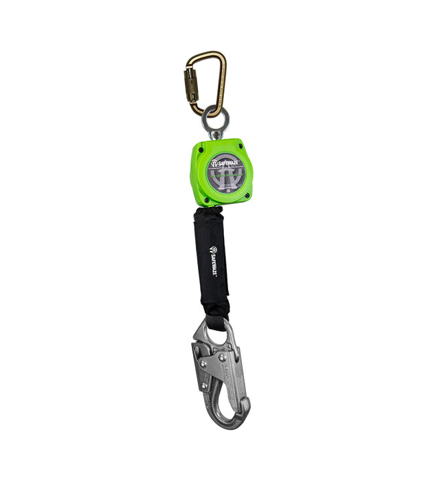 6' Web Retractable with Steel Snap Hook & Steel Carabiner