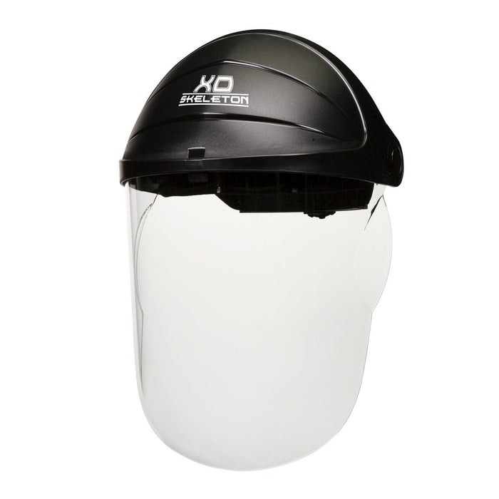 MCR Safety "XO Skeleton" Ratchet Headgear, Clear 1 Piece Molded Polycarbonate Face Shield