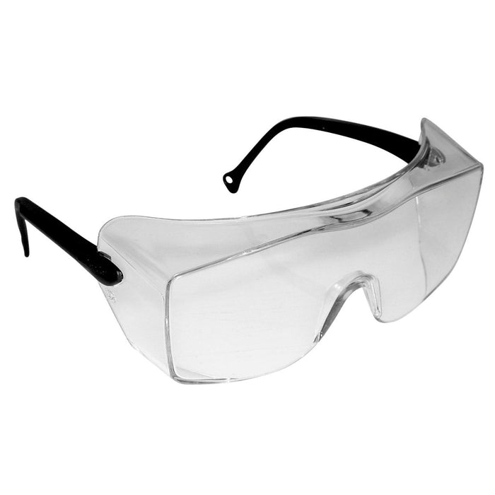 3M OX Protective Eyewear 2000, 12163-00000-20 Clear Anti-Fog Lens, Black Temple (1 Pair)