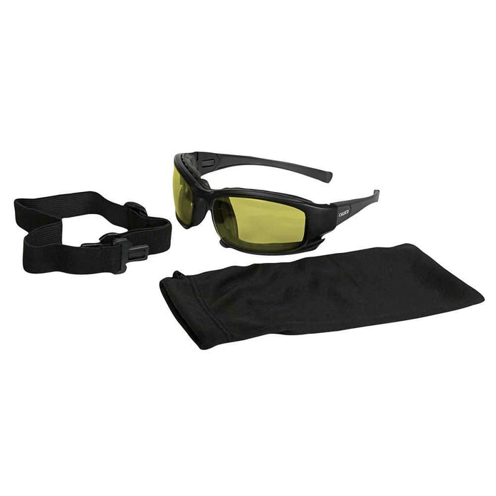 Kleenguard Calico V50 Safety Glasses/Goggle Hybrid with Anti-Fog Lens, Foam Padding, Interchangeable Temples, Head Strap and Microfiber Bag/Cleaning Cloth