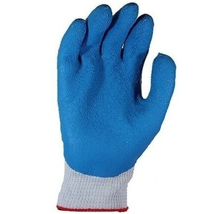 Showa Atlas 300 Palm-Dipped Rubber Coating Work Gloves, Blue, 1 Pair