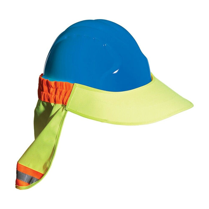 FR (Fire Retardent) Treated Hi-Vis Hard Hat Visor and Neck Shade, 396-801FR