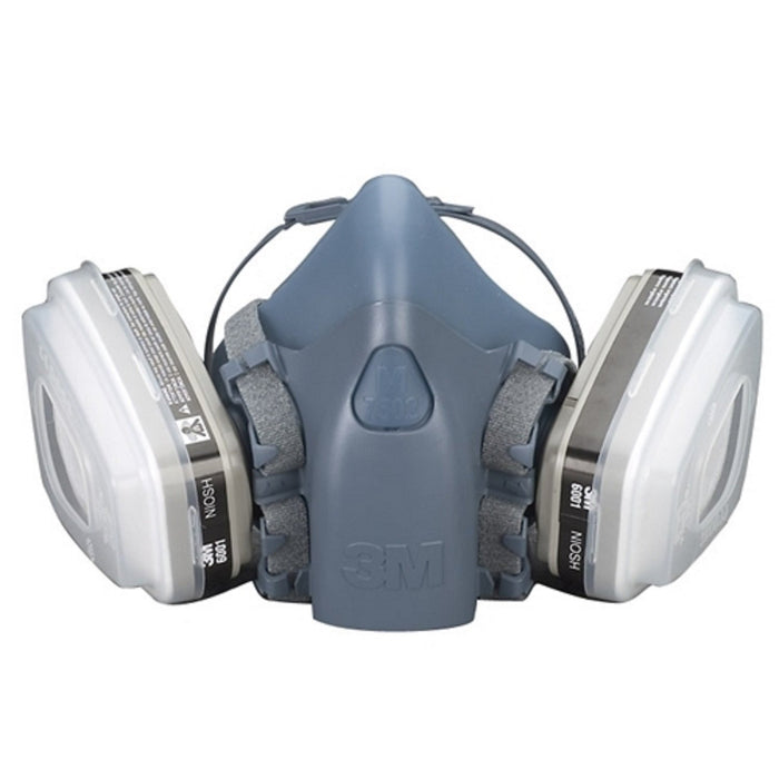 3M Half Facepiece Reusable Respirator 7500 Series, Silicone (Mask Only)