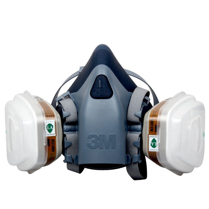 3M Half Facepiece Reusable Respirator 7500 Series, Silicone (Mask Only)