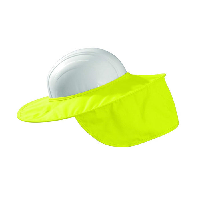 Occunomix 899-HVYS Stow-Away Hard Hat and Neck Shade, Hi-Visibility Yellow