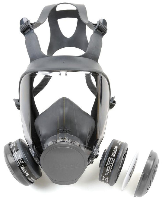 Moldex 9000 Series Reusable Full Face Respirator, Ultra-Lightweight with Cartridge Option