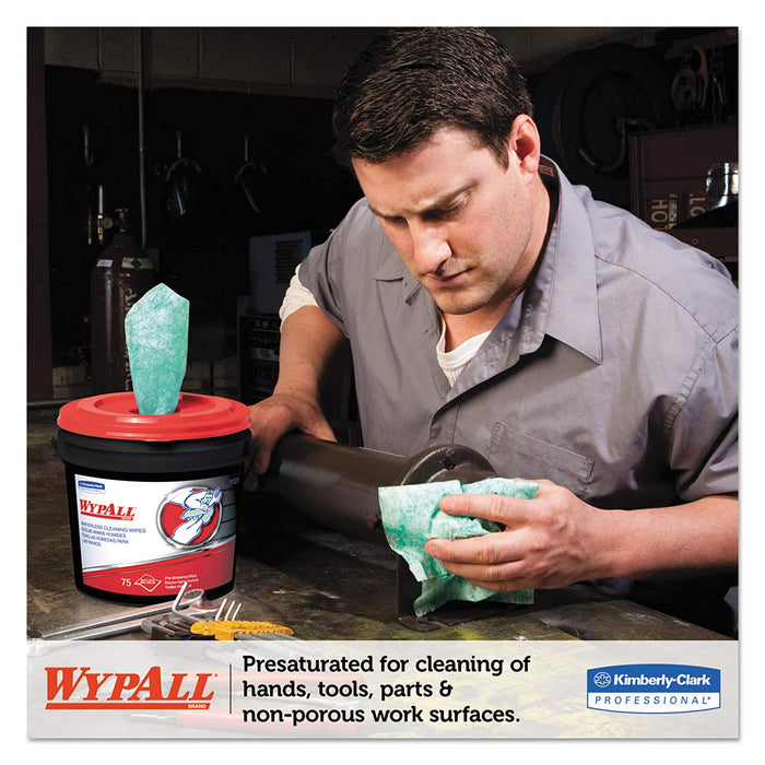 Wypall Waterless Industrial Cleaning Wipes, Cloth - 9.5" X 12" - 6 per Case