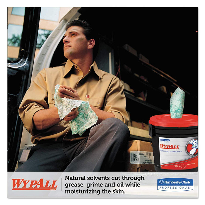 Wypall Waterless Industrial Cleaning Wipes, Cloth - 9.5" X 12" - 6 per Case