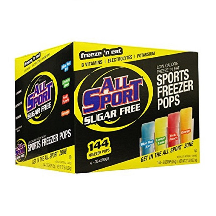 All Sport Hydration Freezer Pops, Variety Pack 3 Ounce (Case of 144)