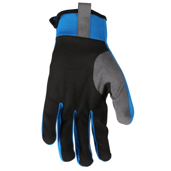 MCR Safety HyperFit Mechanics Style Work Gloves with Synthetic Leather Palm, Slip on Cuff (1 Pair)