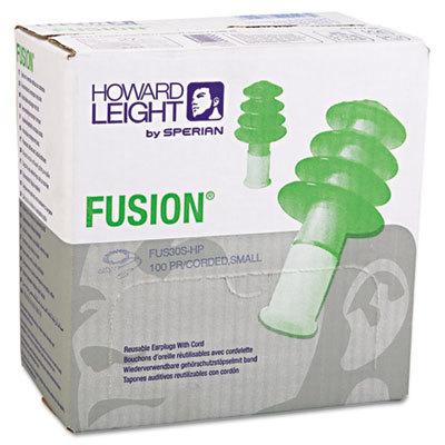 Howard Leight Fusion Reusable Corded Earplugs with Case, NRR (Noise Reduction Rating) 27 Decibels