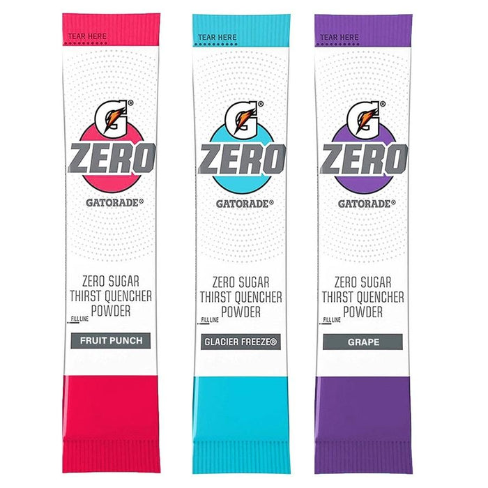 Gatorade 1oz G-Zero Powder Sticks (Each pack mixes with 20 fluid oz of water) 12 Box / Case (120 Count/Sticks)