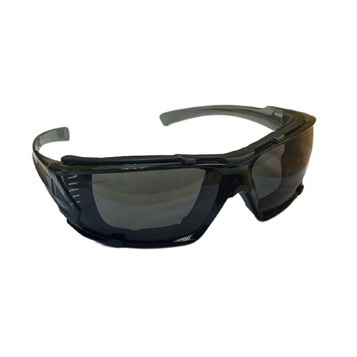 Go-Specs IV Safety Glasses/Goggle-Like Protection with Temple Slots and Ventilation Ports, Anti-Fog Lens