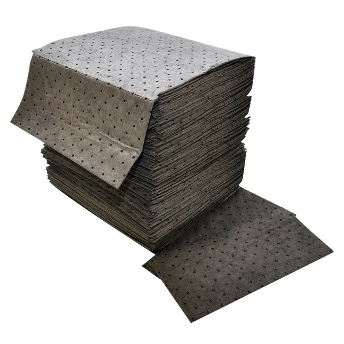 Universal Bonded Absorbent Pads, Gray, 15″ x 17″, 100 Pads per Bale, GDML100