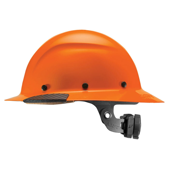 DAX Fiber Reinforced Resin Hard Hat, Full Brim with 6 Point Ratchet Suspension