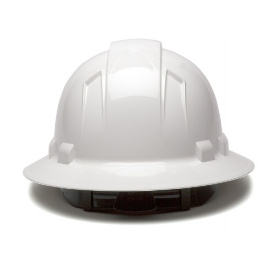 Ridgeline Full Brim Hard Hat with 4-Point Ratchet Suspension