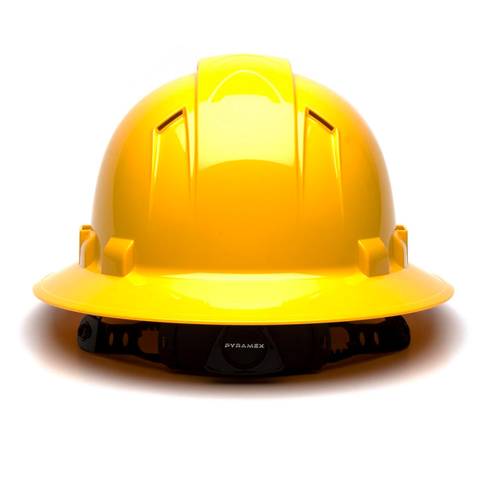 Ridgeline Vented Full Brim Hard Hat with 4-Point Ratchet Suspension