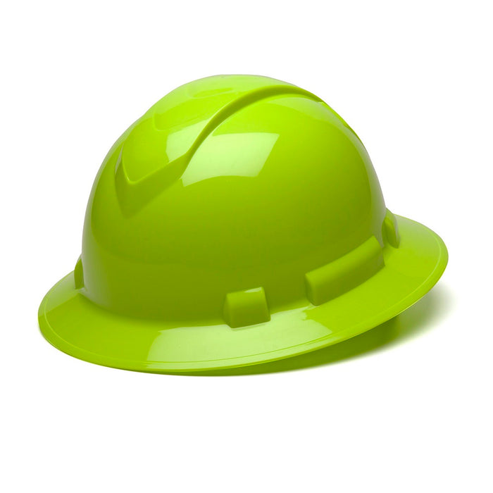 Ridgeline Full Brim Hard Hat with 4-Point Ratchet Suspension