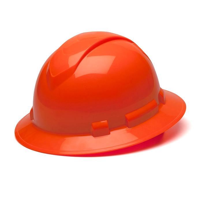 Ridgeline Vented Full Brim Hard Hat with 4-Point Ratchet Suspension