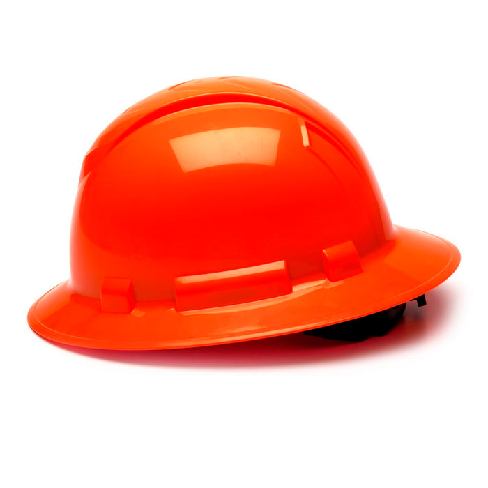 Ridgeline Full Brim Hard Hat with 4-Point Ratchet Suspension