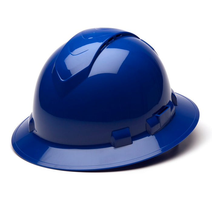 Ridgeline Vented Full Brim Hard Hat with 4-Point Ratchet Suspension