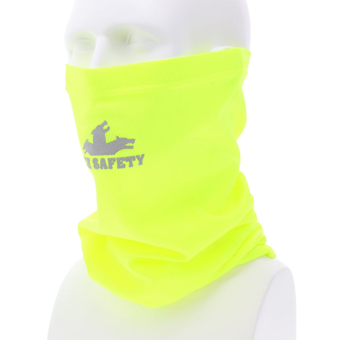 Hi-Visibility Neck Gaiter, Cooling Face Mask, Single Layer - Made of 100% Polyester, HVG8