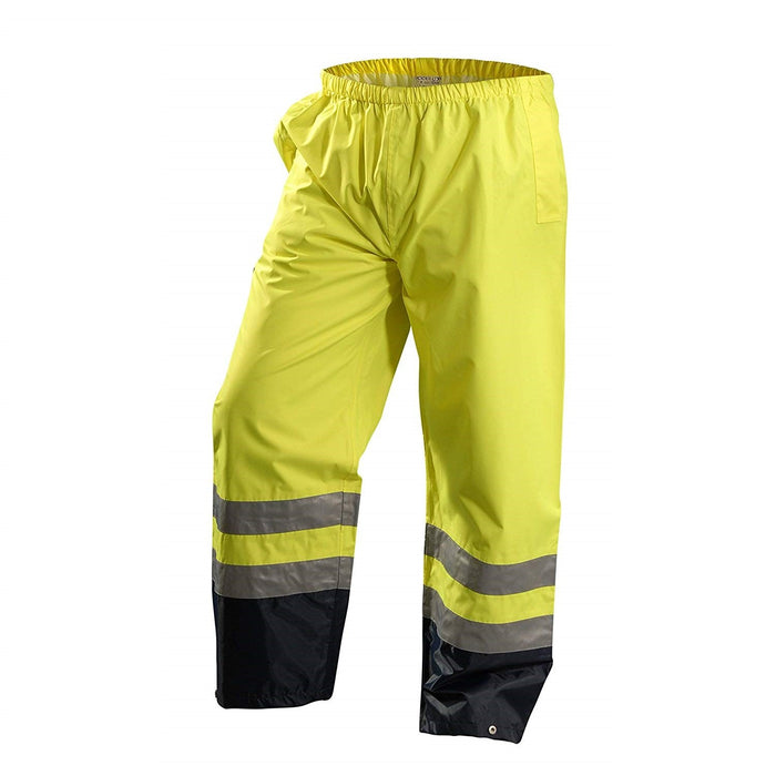 OccuNomix LUX-TENR Premium Breathable Waterproof Pants, Class E, Hi-Visibilty Yellow