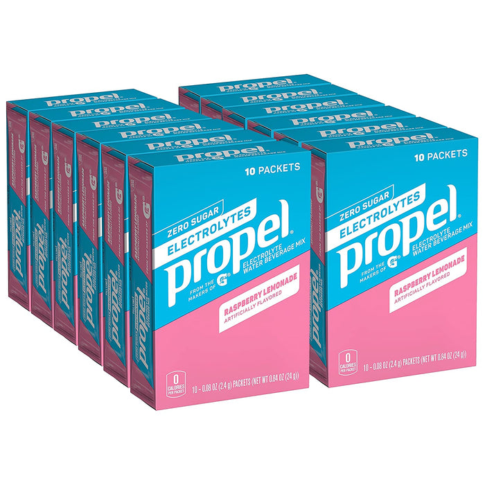 Propel ZERO Sugar - 0.08oz Powder Sticks - Electrolyte Water Beverage Mix (Each pack mixes with 20 fluid oz of water)