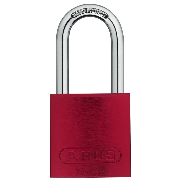 ABUS 72/40 Padlock, Aluminum with Hardened Steel Shackle, Keyed Different