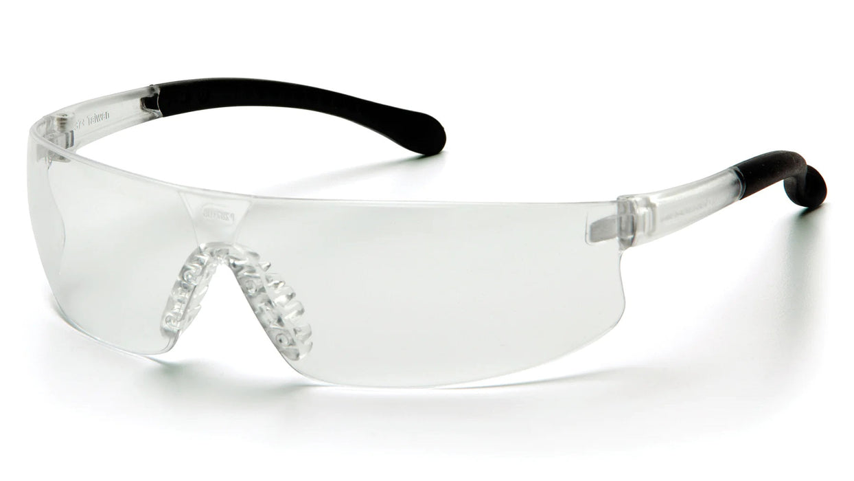 Pyramex Provoq, Frameless Safety Glasses, Soft Nosepice & Rubber Temples - ANSI Z87+