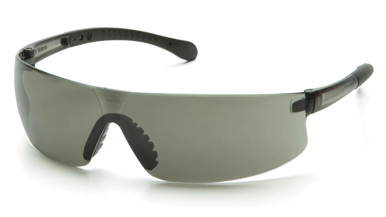 Pyramex Provoq, Frameless Safety Glasses, Soft Nosepice & Rubber Temples - ANSI Z87+