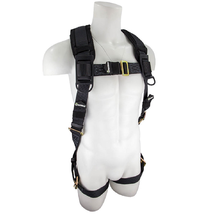 Safewaze SW99280-HW Pro Vest Padded Harness Heavyweight with Grommet Leg Straps, Size 3X/4X