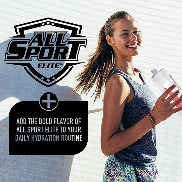 All Sport ELITE Powder Hydration Sticks, Performance Electrolyte Drink Mix, Includes 100% Daily Value Vitamin C, 10 Sticks per Box