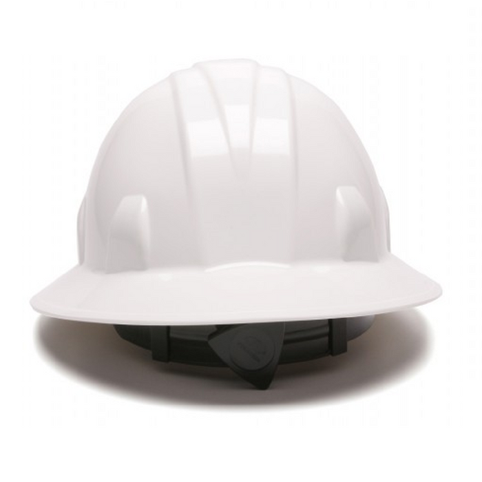 Pyramex SL Series Hard Hat, Full Brim, 4 Point Ratchet Suspension, White - HP24110