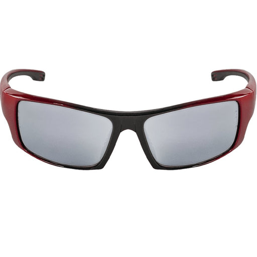 Dorado Silver Mirror Lens with Red to Black Frame, Safety Glasses - BH9117 - BHP Safety Products