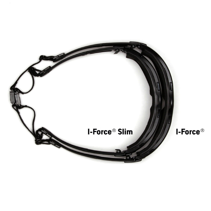 Pyramex I-Force Goggle, Dual Clear Anti-Fog Lens with Interchangable Temples & Strap - BHP Safety Products