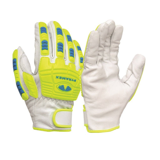 Pyramex Impact/Cut Resistant Grain Goatskin Leather Driver Gloves GL3004CW (12 Pair) - BHP Safety Products