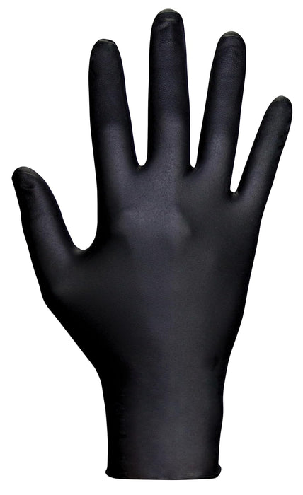 RAVEN Nitrile Exam Grade Disposable Gloves, Black, 7 mil, 100 Gloves per Box - BHP Safety Products