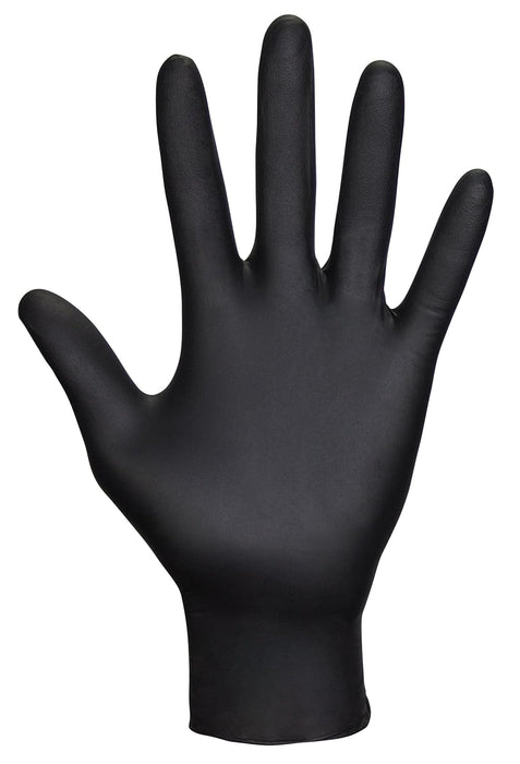 RAVEN Nitrile Exam Grade Disposable Gloves, Black, 7 mil, 100 Gloves per Box - BHP Safety Products